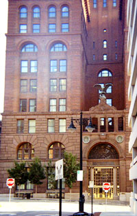 aquilla building, built 1885, perfectly preserved and in full use